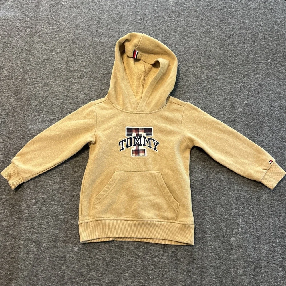 Tommy Hilfiger, Toddler  Hoodie, Brown, Plaid Size‎ 3 T